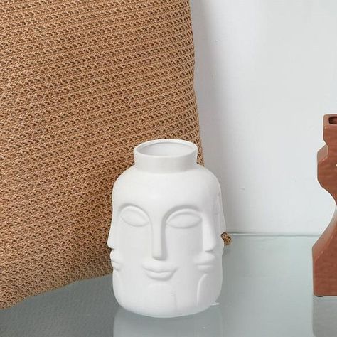 Jarrón Decorativo Fez White Mediano-2