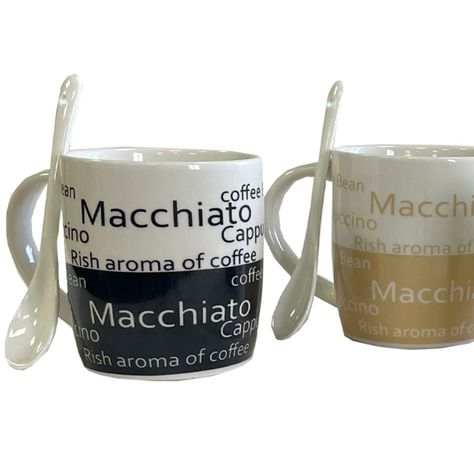 Juego Tazones Decorati C/Cuchara Cappuccino 8 Pzas-3
