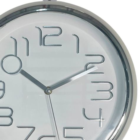 Reloj Mural Decorativo Lugano Silver 30.5 x 4.5 Cm-2