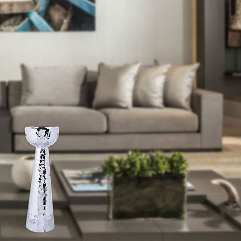 Portavela Decorativo Sicilia Grande Silver-3
