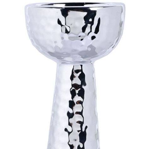 Portavela Decorativo Sicilia Grande Silver-2