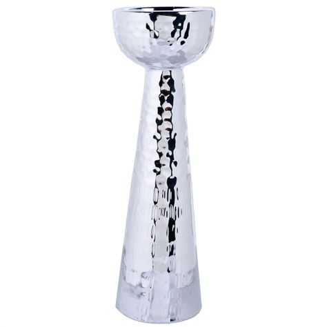 Portavela Decorativo Sicilia Grande Silver-0