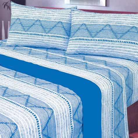 Juego de Sábanas T144 Superking Napoli Blue-3