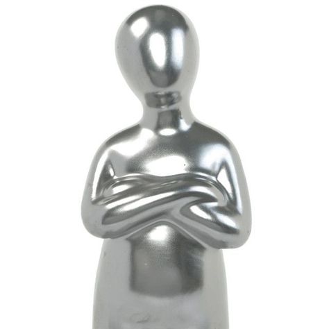 Figura Decorativa Humano Silver Mediano-1