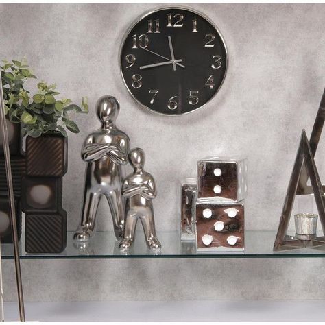 Figura Decorativa Humano Silver Mediano-2