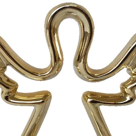 Portavela Decorativo Angel Navideño Gold-2