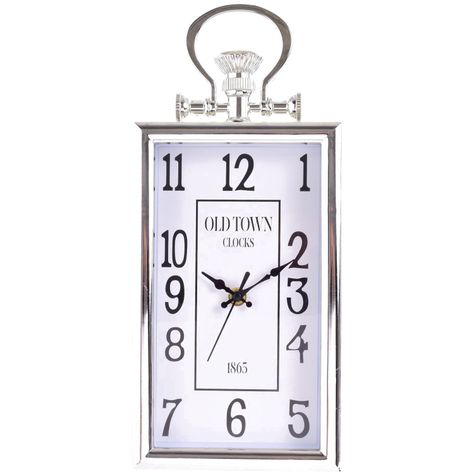 Reloj Mural Decorativo Old Town Silver-0