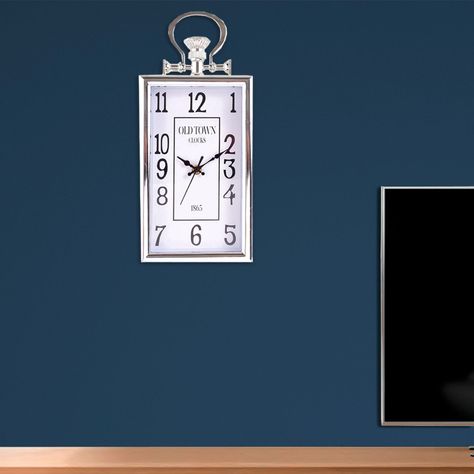 Reloj Mural Decorativo Old Town Silver-3