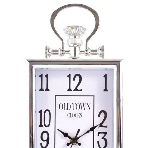 Reloj Mural Decorativo Old Town Silver-2