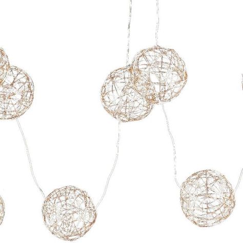 Guirnalda Luminosa Bolas Luces Led Gold-1