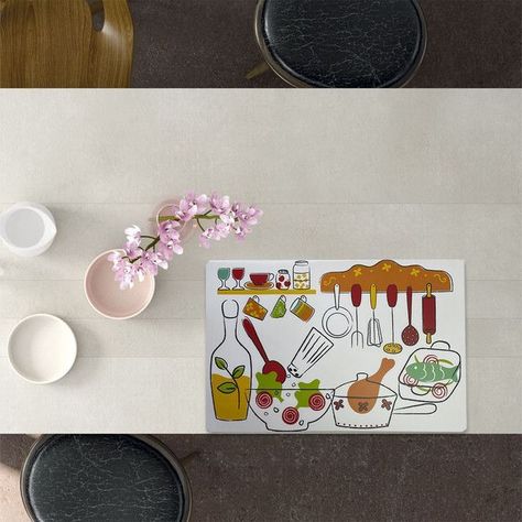 Set de Individuales Decorativo Gourmet 6 Piezas-3