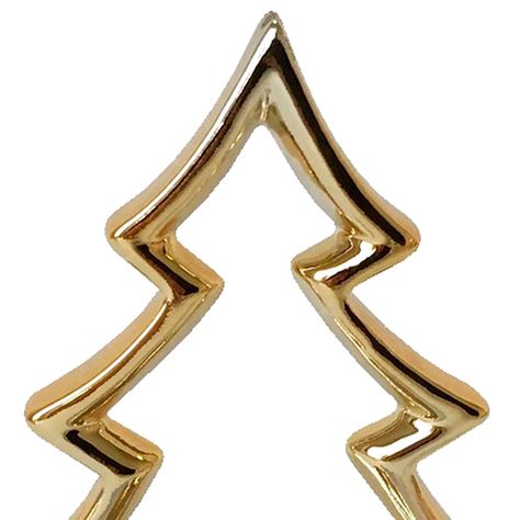 Portavela Decorativo Pino Navideño Gold-2