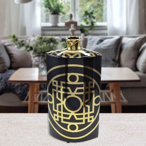Jarrón Decorativo Shanghai Black Grande-3