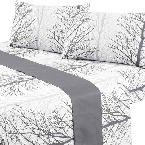 Juego de Sabanas T144 2 Plazas Forest Grey-0
