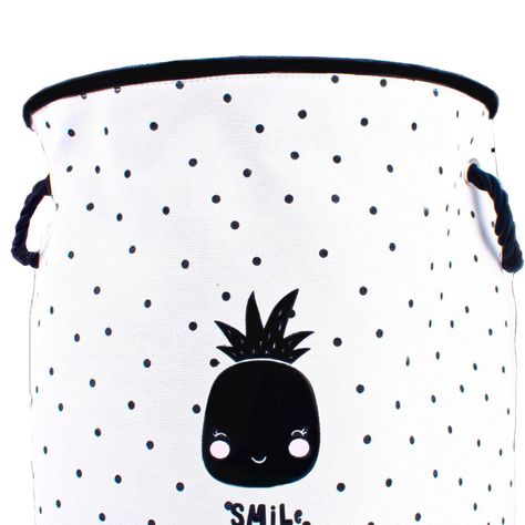 Cesta Decorativa Para Ropa Piña Smile-2