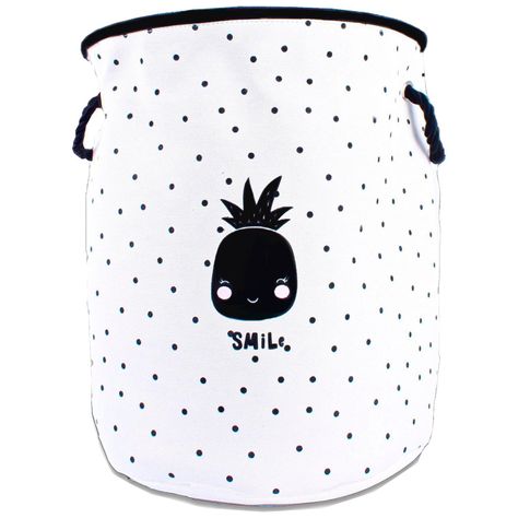 Cesta Decorativa Para Ropa Piña Smile-0