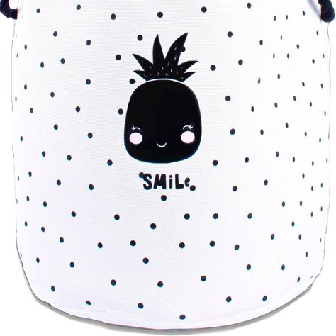 Cesta Decorativa Para Ropa Piña Smile-1