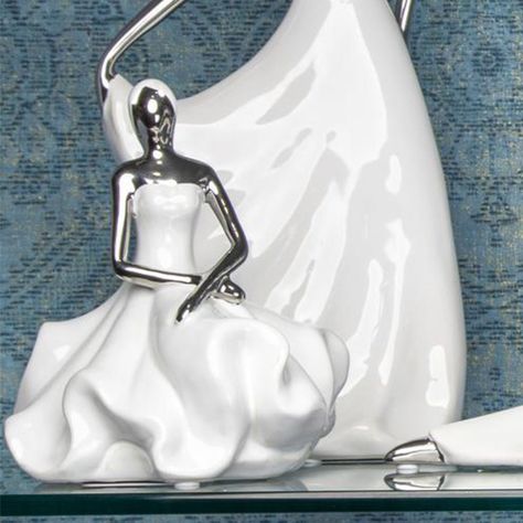 Figura Decorativa Mujer Berna Noons Silver-3
