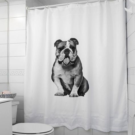 Cortina para Baño Estampada Bulldog Mallorca-3