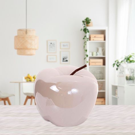Figura Decorativa Manzana Palau Crema-3