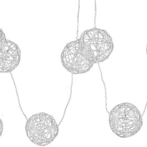 Guirnalda Luminosa Bolas Luces Led Silver-2