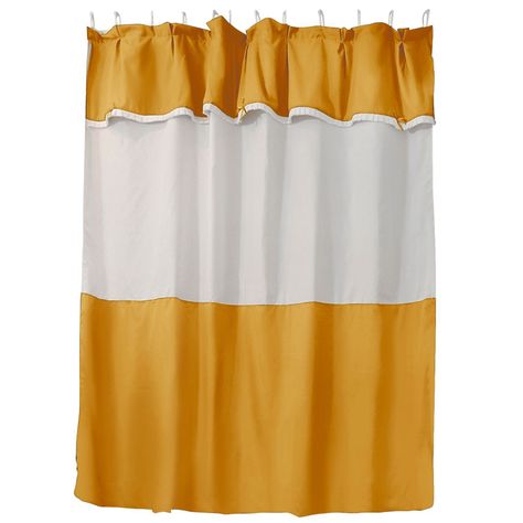 Juego de Cortina para Baño 6 Piezas Mostaza-0