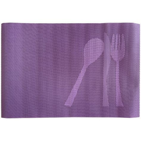 Set de Individuales Decorativo Cubierto 4 Piezas Morado-1