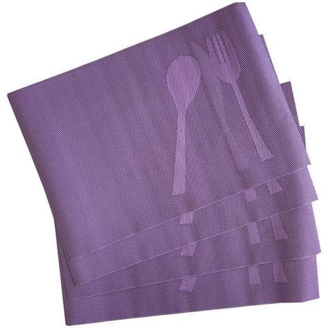 Set de Individuales Decorativo Cubierto 4 Piezas Morado-0