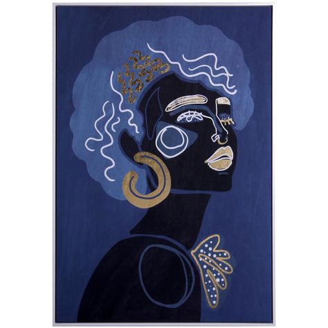 Cuadro Decorativo Makeba Blue 120 x 80-0