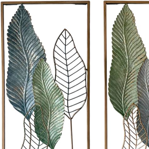 Set Placas Murales Decorativas Hojas-2
