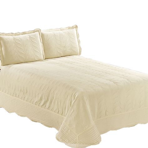 Quilt Bordado 2 Plazas Versailles Amarillo Pastel-0