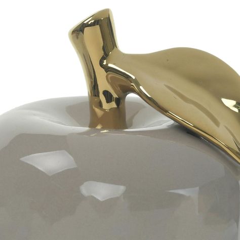 Figura Decorativa Manzana Clemont Ocre-2