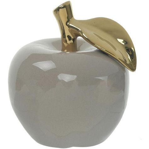 Figura Decorativa Manzana Clemont Ocre-0