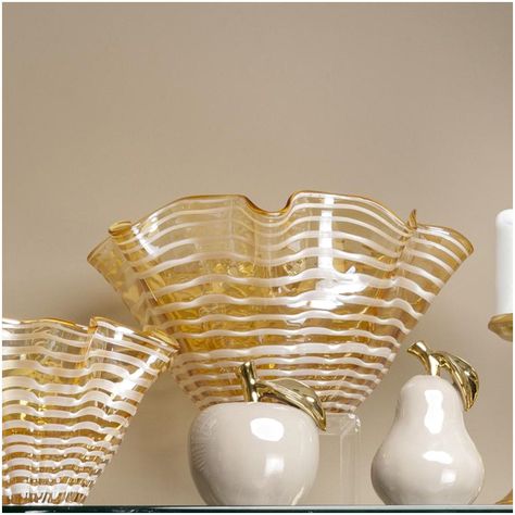 Figura Decorativa Manzana Clemont Ocre-3