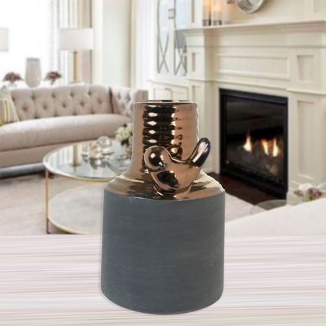 Jarrón Decorativo Mesina Grey Mediano-3