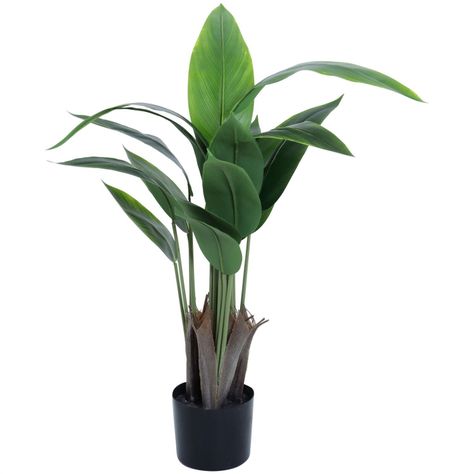 Planta Decorativa Artificial Heliconia Emerald 90 Cms.-0