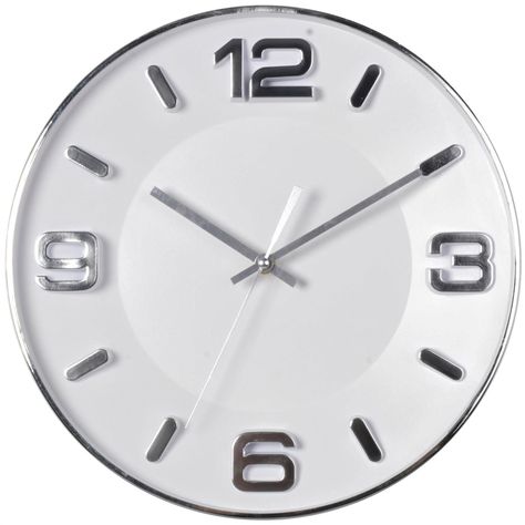 Reloj Mural Decorativo Lucerna Silver 33.5 x 5 Cms-0