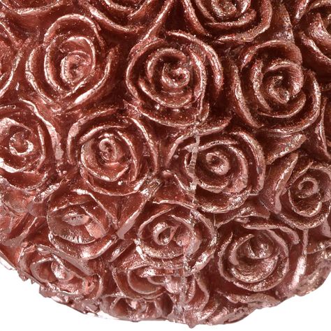 Vela Decorativa Rosas Palo Rosa Bola-1