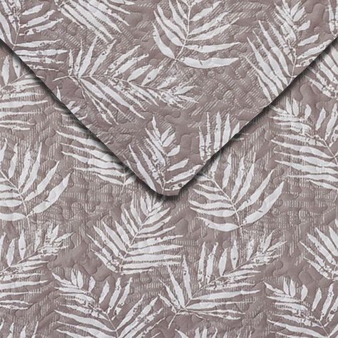 Quilt Con Piecera Helechos Ocre 1,5 Plazas-1