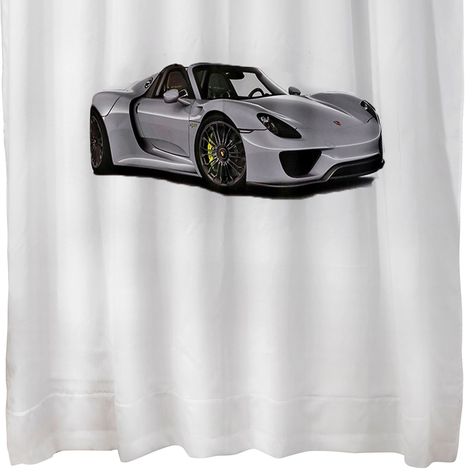 Cortina para Baño Estampada Porsche Mallorca-1