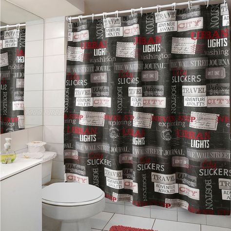 Cortina para Baño Diseño Urban con Forro-2