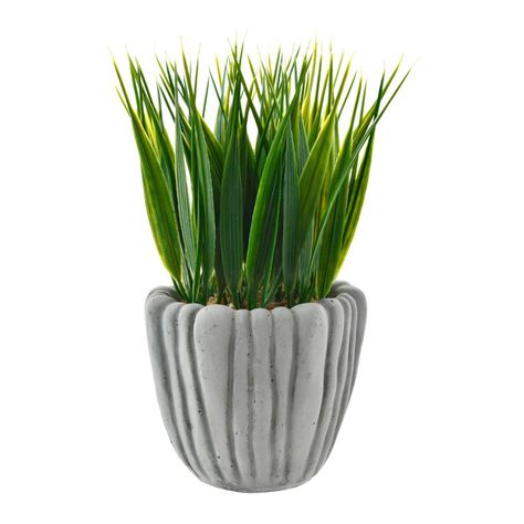 Planta Decorativa Artificial Pasto Piedra-0