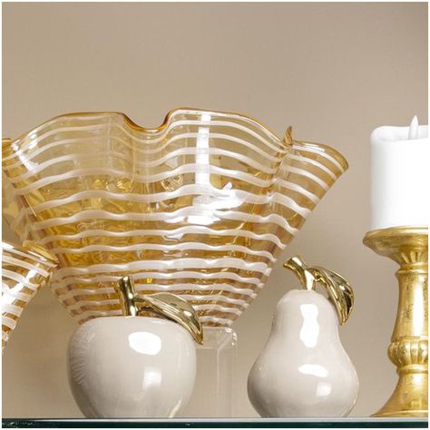 Figura Decorativa Pera Clemont Ocre-3