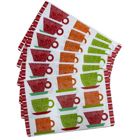 Set de Individuales Decorativo Cappuccino 6 Piezas-0