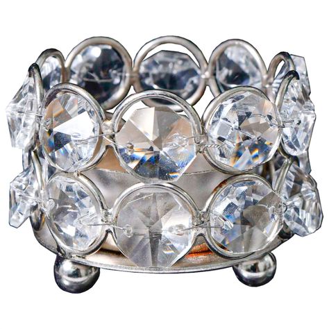Portavela Decorativo Verdún Silver Bajo-0