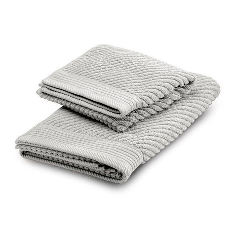 Juego de Toallas de Baño Jacquard Gris-0