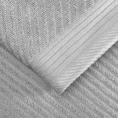 Juego de Toallas de Baño Jacquard Gris-1