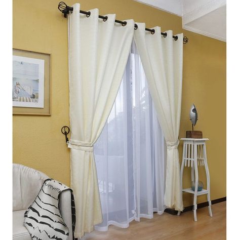 Set Cortina Rustica Con Argolla 8 Piezas Crudo-2