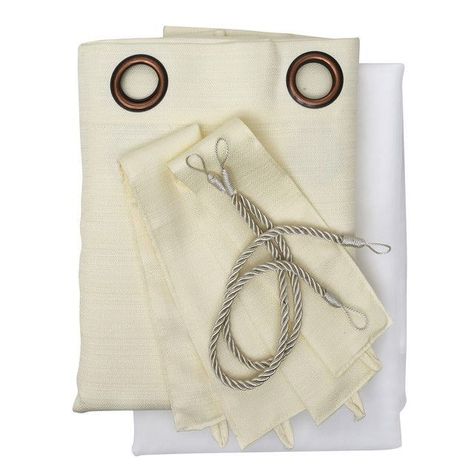 Set Cortina Rustica Con Argolla 8 Piezas Crudo-1