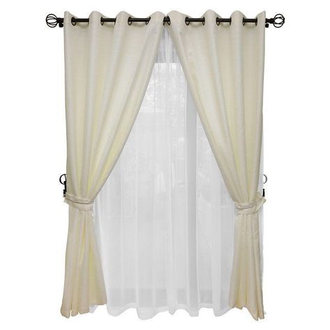 Set Cortina Rustica Con Argolla 8 Piezas Crudo-0